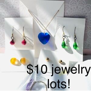 Jewelry Lot - EVERYTHING shown for $10 (all together) Necklace, earrings & ring!